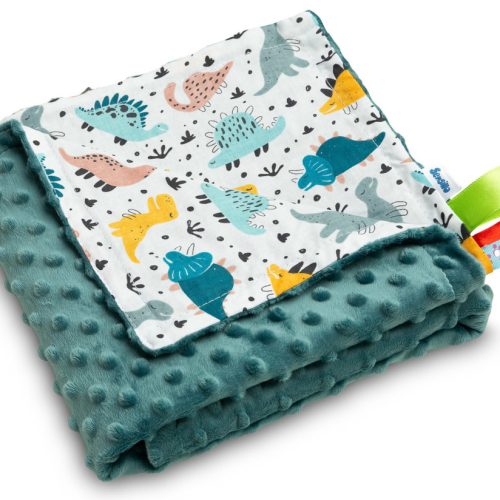 Κουβερτούλα Ελαφριά 100x75cm Minky Sensillo Emerald Dinosaur 43122