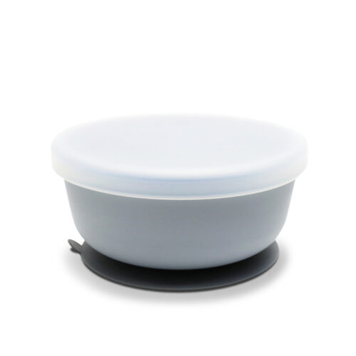 Μπωλ Φαγητού Σιλικόνης με Καπάκι Lorelli Grey 10230640003