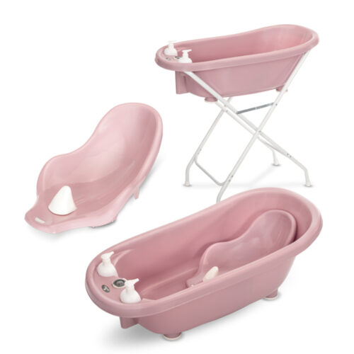 Μπανάκι Βρεφικό με Βάση και Θερμόμετρο 88cm Lorelli Nordic Pink 10130820006