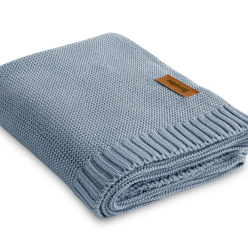 Κουβέρτα Πλεκτή 80x100cm Bamboo & Cotton Sensillo Jeans 4338