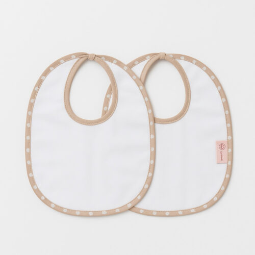 Σαλιάρες με Κορδόνια 2τμχ Beboulino Beige Poua 71102110012