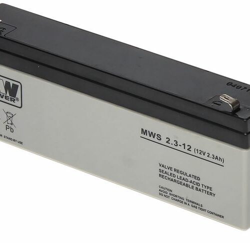 MPL Power Elektro Επαναφορτιζόμενη Μπαταρία Μολύβδου - VRLA MWS 12V/2.3Ah