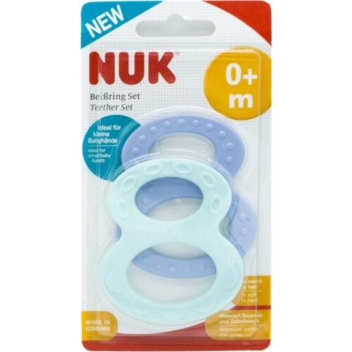 Μασητικά 2τμχ +0m Blue Green NUK 10256455
